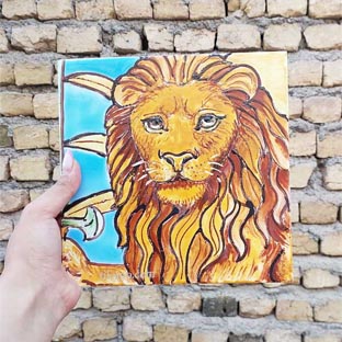 نمونه کاشی نقاشی چهره و تصویر