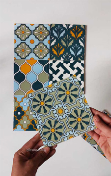 کاشی دست ساز مدرن سوسن