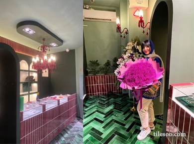 طراحی داخلی رستوران و کافه سنتی و مدرن - کاشی سوسن