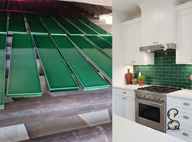 بهترین رنگ کاشی بین کابینتی مترویی برای کابینت سفید