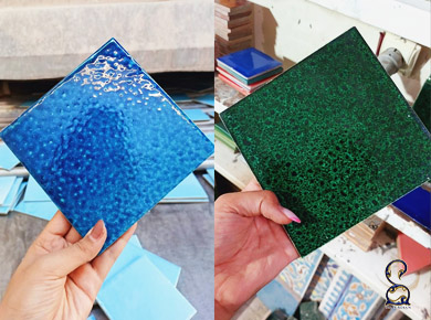 بهترین کاشی سرویس بهداشتی تک رنگ 15 در 15