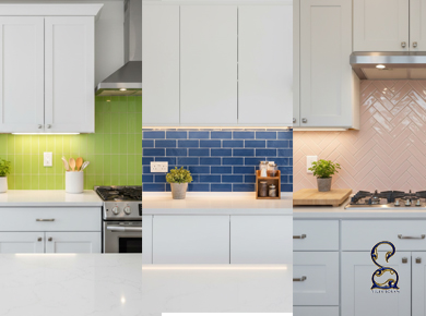 راهنمای تخصصی چیدمان کاشی مترویی بین کابینتی