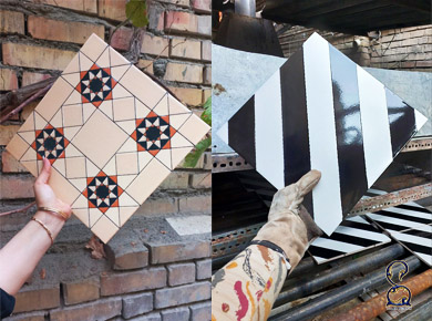 زیباترین کاشی حمام و دستشویی طرح دار 30 در 30