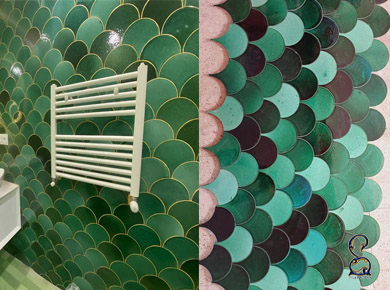 لاکچری کاشی سرویس بهداشتی دست ساز