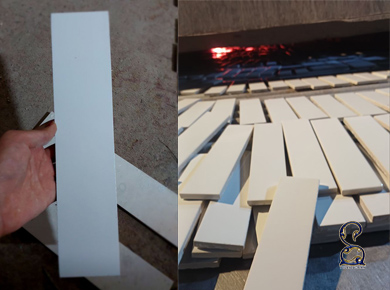 کاشی مترویی سفید برای بین کابینتی با کابینت سفید