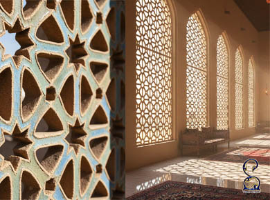 کاشی مشبک - انواع کاشی سنتی ایرانی