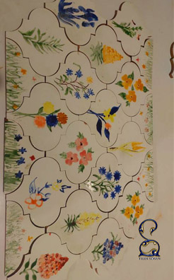 طرح نقاشی کاشی