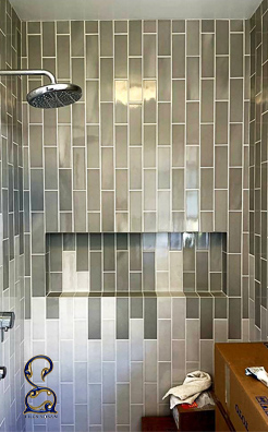 طرح کاشی مدرن مترویی برای حمام و دستشویی