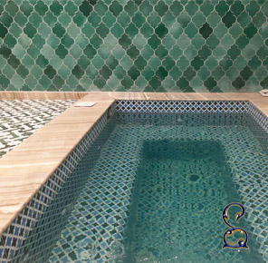 کاشی سرامیک برشی دست ساز برای استخر