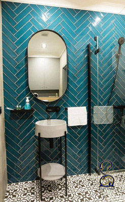 کاشی مترویی جناقی برای دستشویی