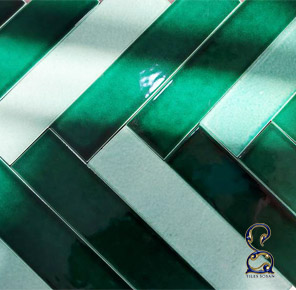کاشی مترویی دست ساز دورنگی ترکیبی