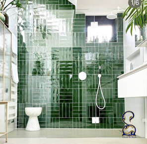 کاشی مترویی طرح حصیری برای دیوار
