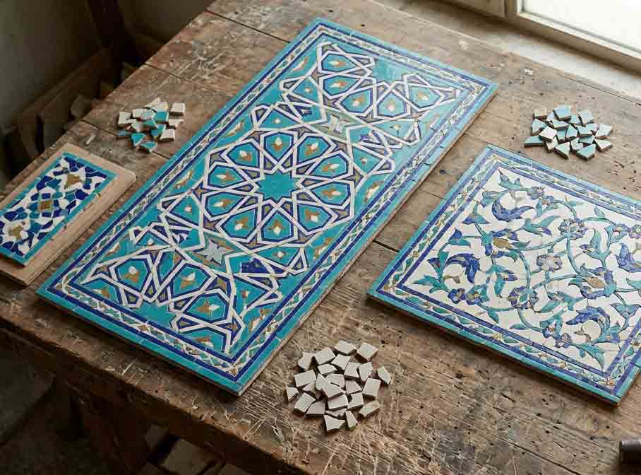 کاشی معرق دست ساز چگونه ساخته میشود؟