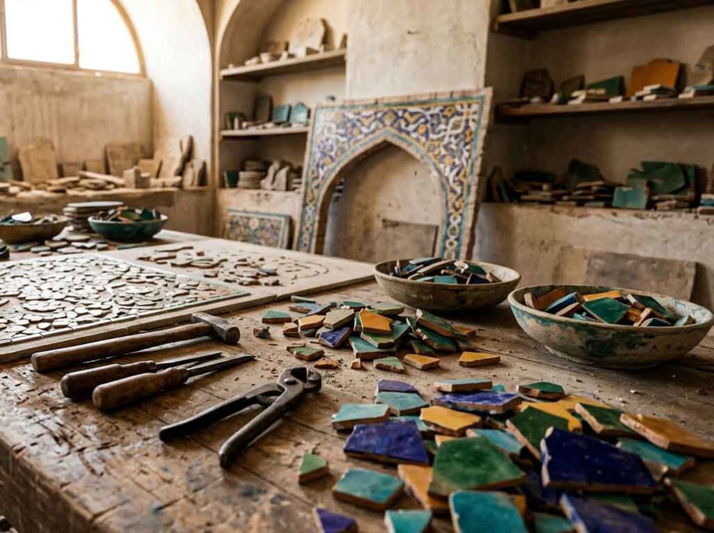 کاشی کاری معرق دست ساز