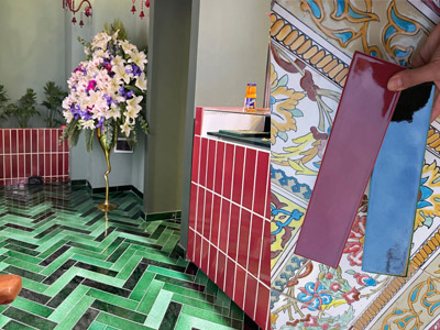 کاشی دکوراتیو برای کافه