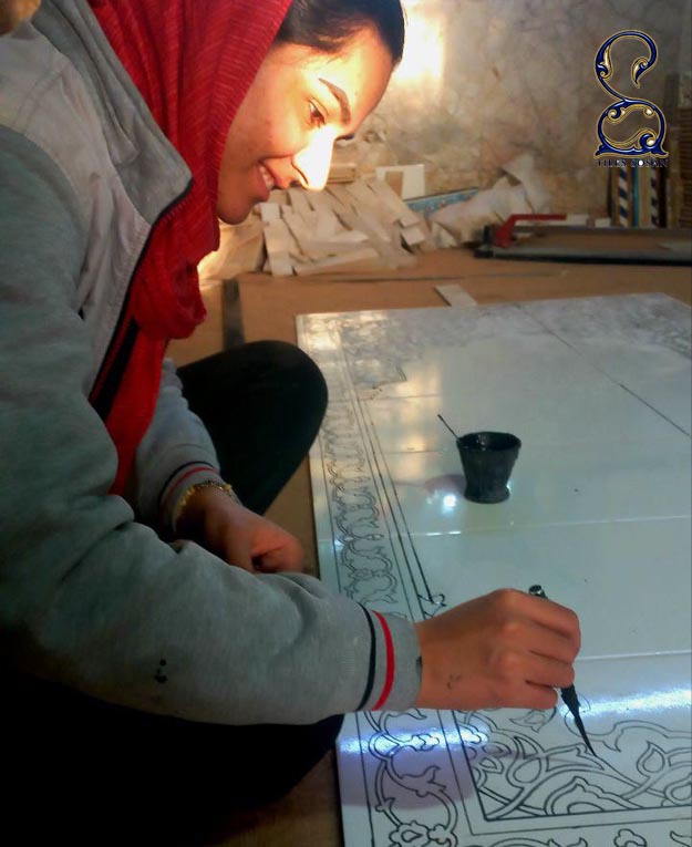 کاشی دکوراتیو سفارشی دست ساز