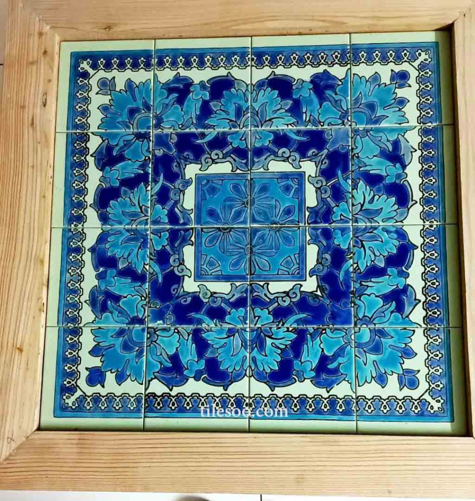 کاشی فیروزه ای دست ساز سنتی