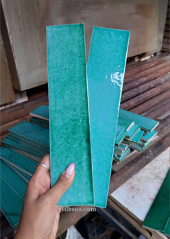 کاشی مترویی فیروزه ای
