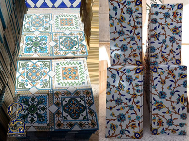 سرامیک سنتی دیوار طرح هفت رنگ